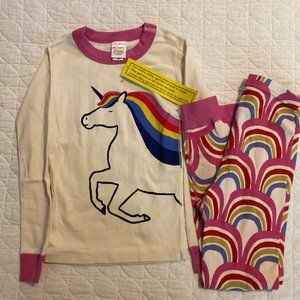 Hanna Andersson Long Sleeve Unicorn Rainbow Pajamas - NWT Size 120